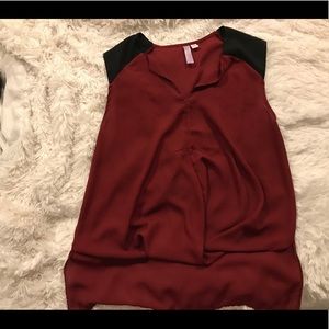 Hi low silky tank top